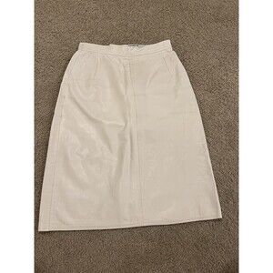 Leather Straight Pencil Skirt